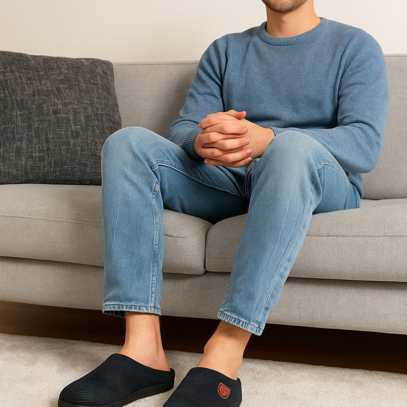 Kışlık Gondol Rahat Taban Esnek Desenli Ev Terlik