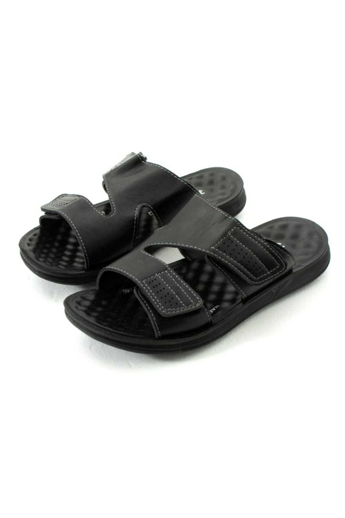 Bırrbazaar Erkek Deri (SUNİ) Rahat Taban Cırtlı Ayarlanabilen Şık Ev Dışarı Erkek Terliği