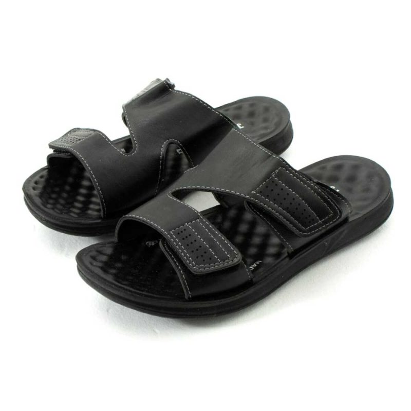 Bırrbazaar Erkek Deri (SUNİ) Rahat Taban Cırtlı Ayarlanabilen Şık Ev Dışarı Erkek Terliği