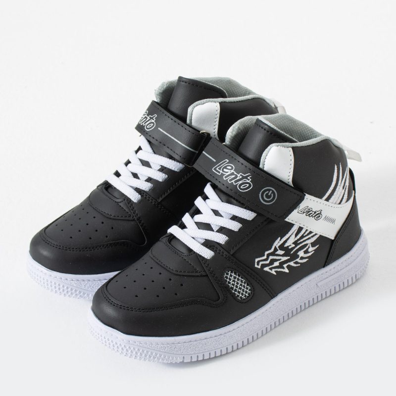 Çocuk Unisex Ortopedik Basketbol Hafif Cırtlı Nefes Alabilen Sneaker Spor Ayakkabı Lento Basket